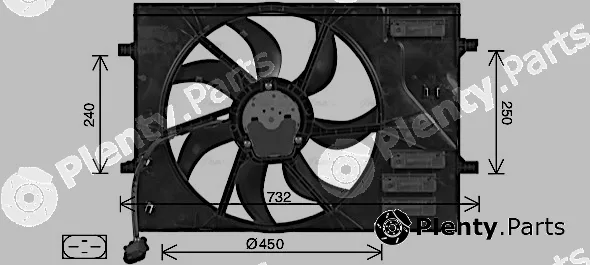 Ava Quality Cooling AI7525 — Fan, engine cooling