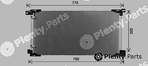 AVA Quality Cooling TO5784 — Condenser, air conditioning