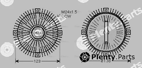 Ava Quality Cooling BWC322 — Clutch, radiator fan