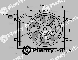Ava Quality Cooling KA7523 — Fan, engine cooling