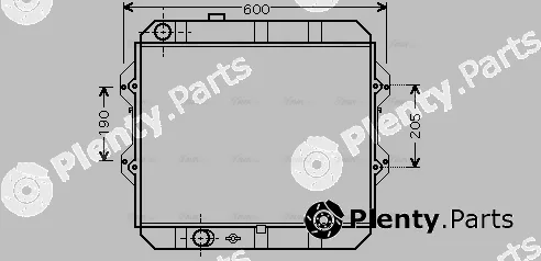 AVA Quality Cooling TO2292 — Radiator, engine cooling