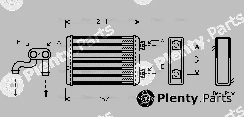 Ava Quality Cooling BWA6257 — Heat Exchanger, interior heating