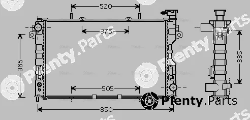 Ava Quality Cooling CR2077 — Radiator, engine cooling
