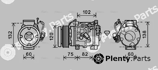 Ava Quality Cooling TOK664 — Compressor, air conditioning