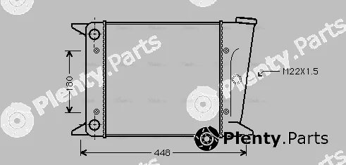 Ava Quality Cooling VN2001 — Radiator, engine cooling