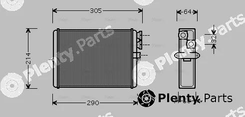 Ava Quality Cooling VOA6110 — Heat Exchanger, interior heating