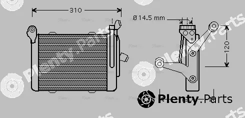 Ava Quality Cooling BW3255 — Oil Cooler, engine oil