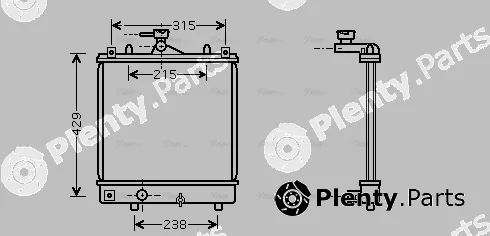 Ava Quality Cooling OLA2330 — Radiator, engine cooling