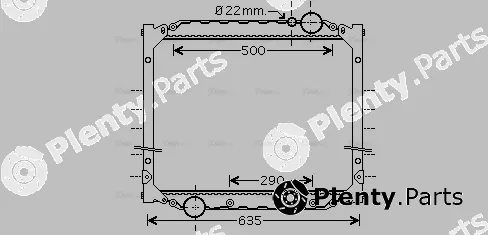 Ava Quality Cooling MN2057 — Radiator, engine cooling