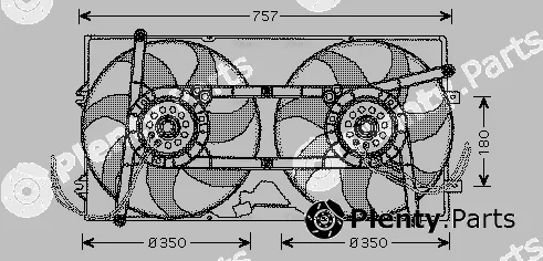 Ava Quality Cooling VN7504 — Fan, engine cooling