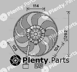 Ava Quality Cooling VN7539 — Fan, engine cooling