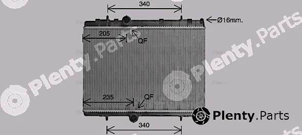 Ava Quality Cooling CN2328 — Radiator, engine cooling