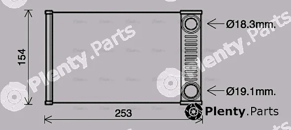 AVA Quality Cooling OL6656 — Heat Exchanger, interior heating