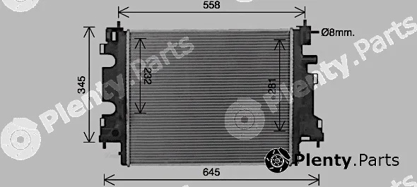 Ava Quality Cooling RT2659 — Radiator, engine cooling
