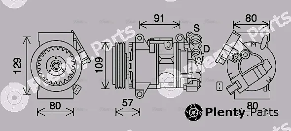 AVA Quality Cooling PEAK407 — Compressor, air conditioning