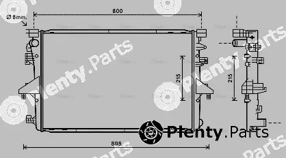 Ava Quality Cooling VN2317 — Radiator, engine cooling