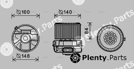 AVA Quality Cooling PE8369 — Interior Blower
