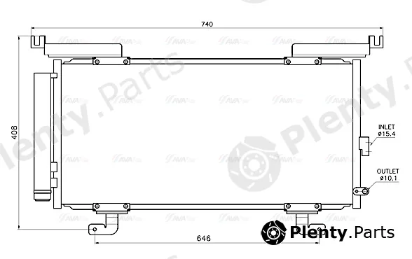 Ava Quality Cooling SU5117D — Condenser, air conditioning