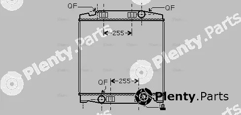 Ava Quality Cooling IV2068 — Radiator, engine cooling