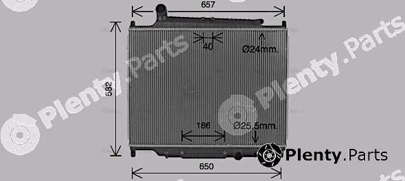 Ava Quality Cooling AU2344 — Radiator, engine cooling