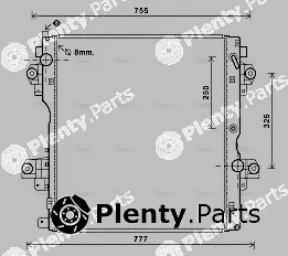 AVA Quality Cooling TO2604 — Radiator, engine cooling