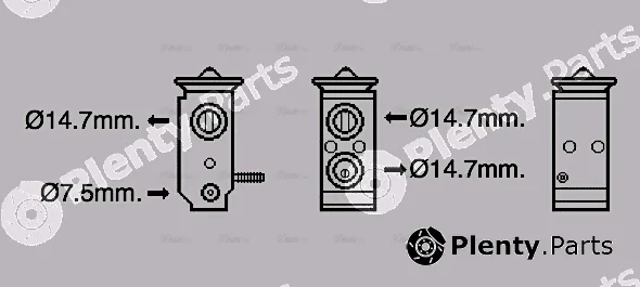 Ava Quality Cooling HY1579 — Expansion Valve, air conditioning