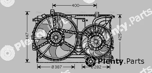 AVA Quality Cooling OL7533 — Fan, engine cooling