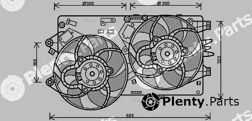 AVA Quality Cooling FT7554 — Fan, engine cooling