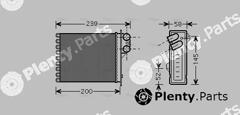 Ava Quality Cooling RTA6398 — Heat Exchanger, interior heating