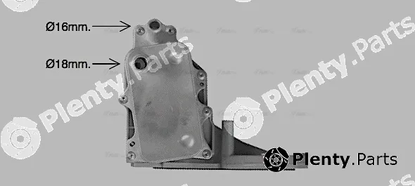Ava Quality Cooling FD3684H — Oil Cooler, engine oil