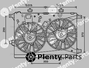 AVA Quality Cooling AL7517 — Fan, engine cooling