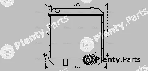 Ava Quality Cooling DN2327 — Radiator, engine cooling