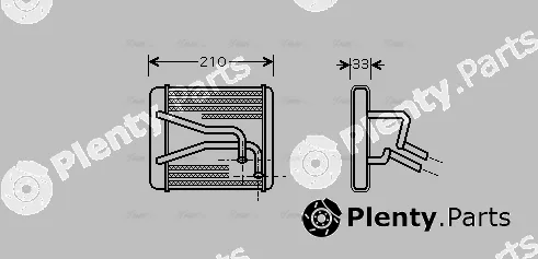 Ava Quality Cooling KA6049 — Heat Exchanger, interior heating