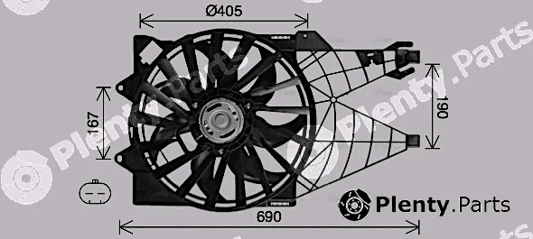 Ava Quality Cooling FT7614 — Fan, engine cooling