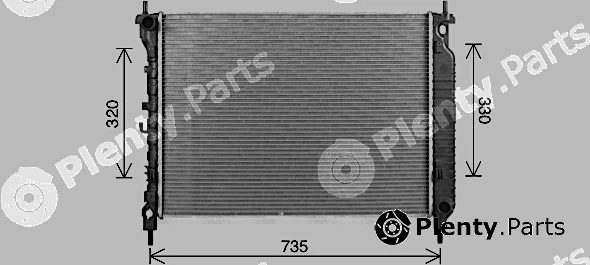 Ava Quality Cooling CT2083 — Radiator, engine cooling