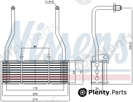 Ava Quality Cooling 90835 — Oil Cooler, engine oil