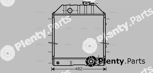 Ava Quality Cooling FD2413 — Radiator, engine cooling