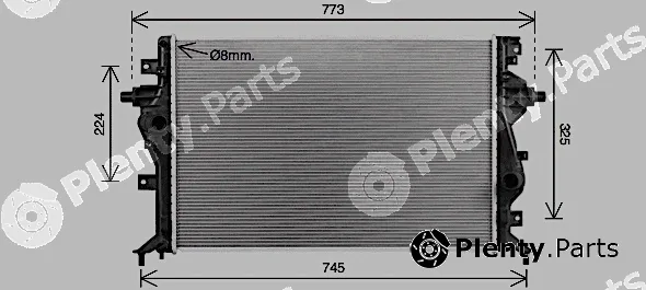 Ava Quality Cooling KA2331 — Radiator, engine cooling