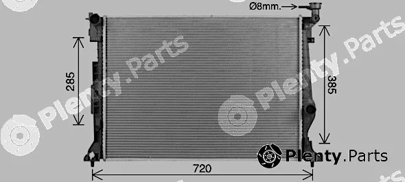 Ava Quality Cooling KA2342 — Radiator, engine cooling