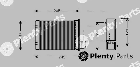 Ava Quality Cooling AU6093 — Heat Exchanger, interior heating