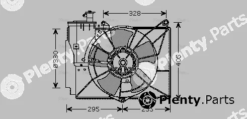Ava Quality Cooling TO7539 — Fan, engine cooling