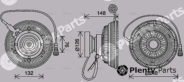 Ava Quality Cooling VLC094 — Clutch, radiator fan