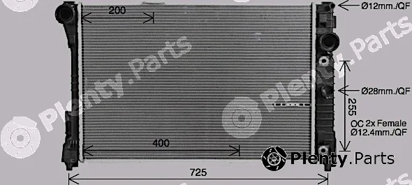 AVA Quality Cooling MS2729 — Radiator, engine cooling