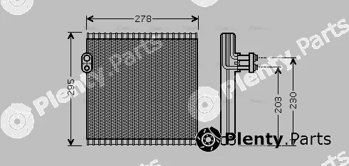 Ava Quality Cooling TOV485 — Evaporator, air conditioning
