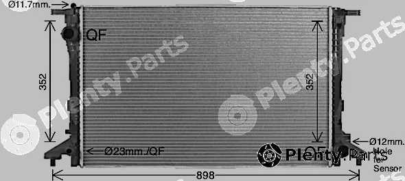 Ava Quality Cooling AI2441 — Radiator, engine cooling