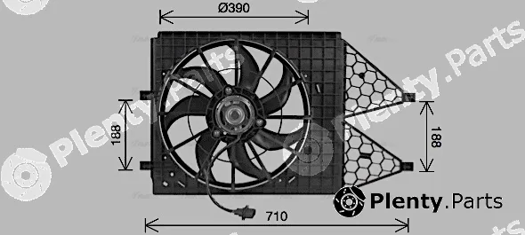 Ava Quality Cooling VN7545 — Fan, engine cooling