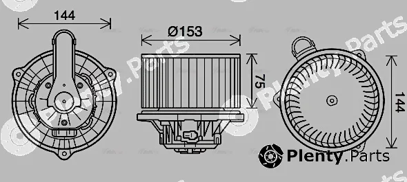 AVA Quality Cooling HY8450 — Interior Blower