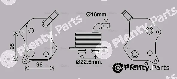 Ava Quality Cooling AI3414 — Oil Cooler, engine oil