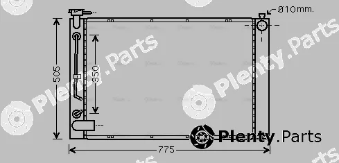 Ava Quality Cooling TO2343 — Radiator, engine cooling