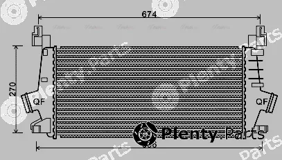 Ava Quality Cooling OLA4548 — Charge Air Cooler